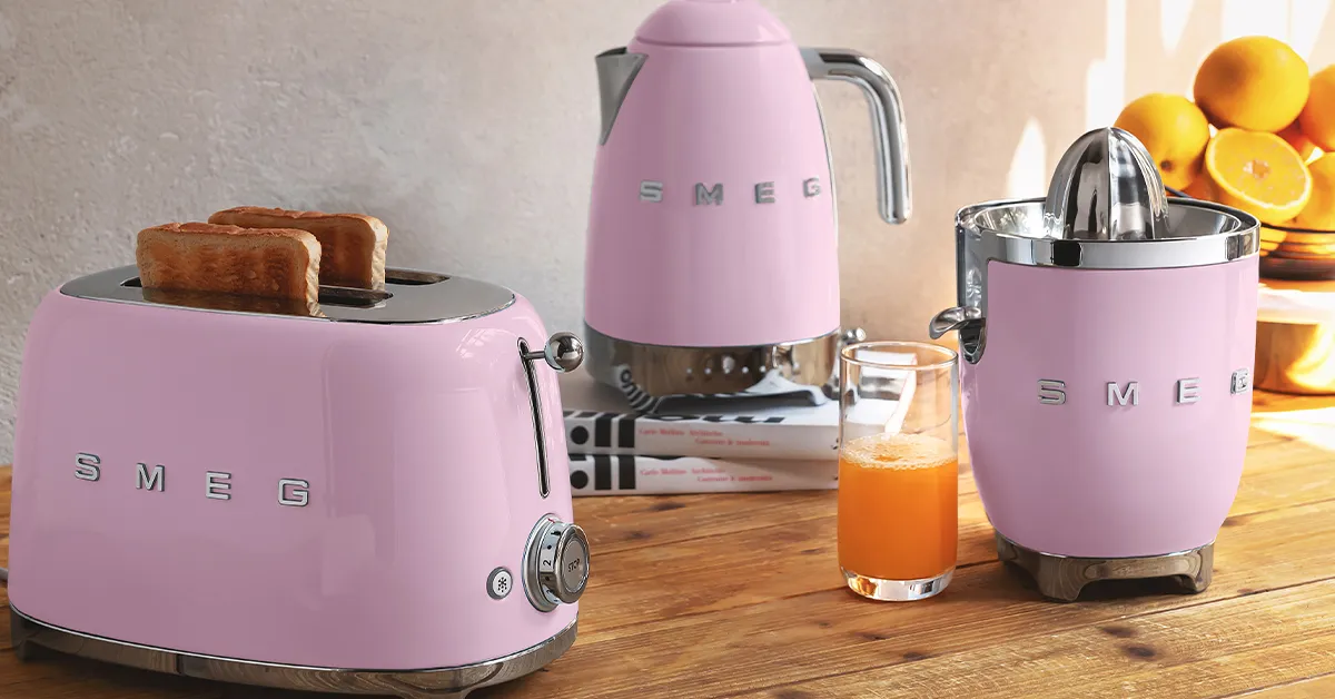 Smeg 50's Style - electric kettle, Pink, 1.7l