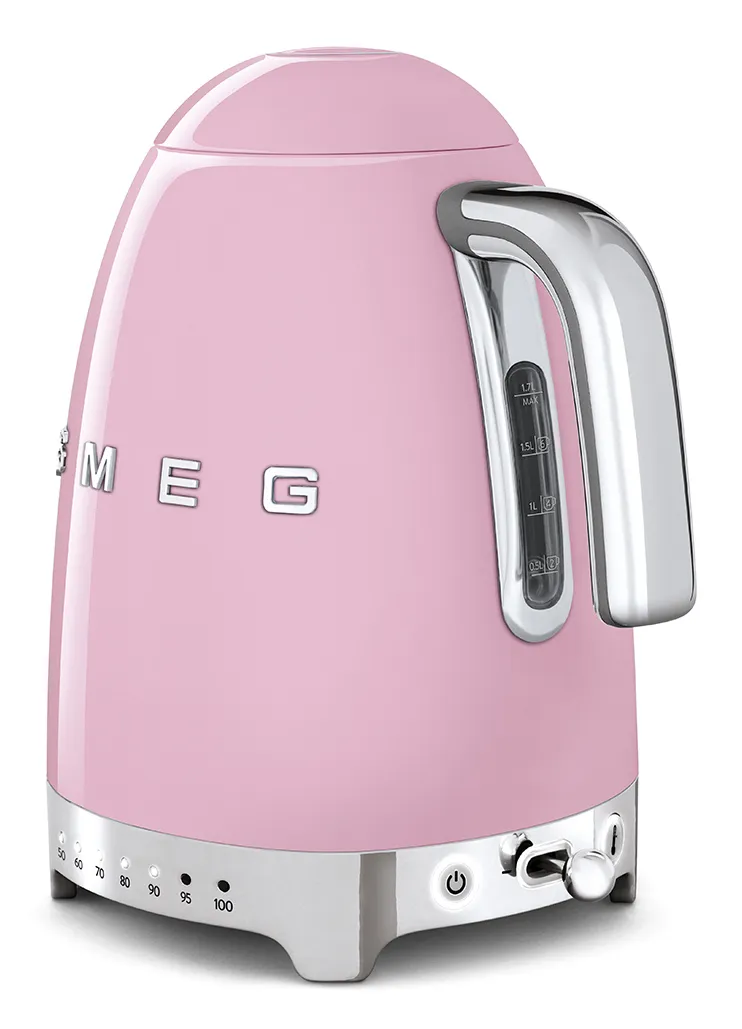 Smeg 50's Style - vattenkokare, Rosa, 1.7l