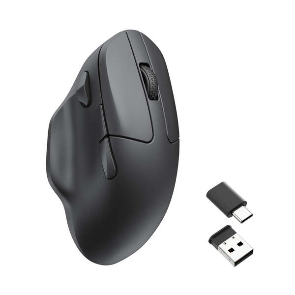 Keychron M7 1K Hz Light 63g Ergonomic - wireless mouse, Black