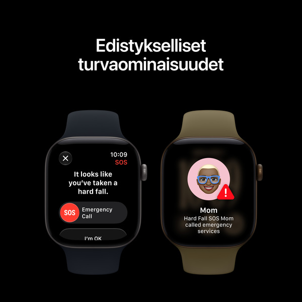 Apple Watch Series 12 (GPS) 42 mm aluminiumboett svart med sportband svart, S/M