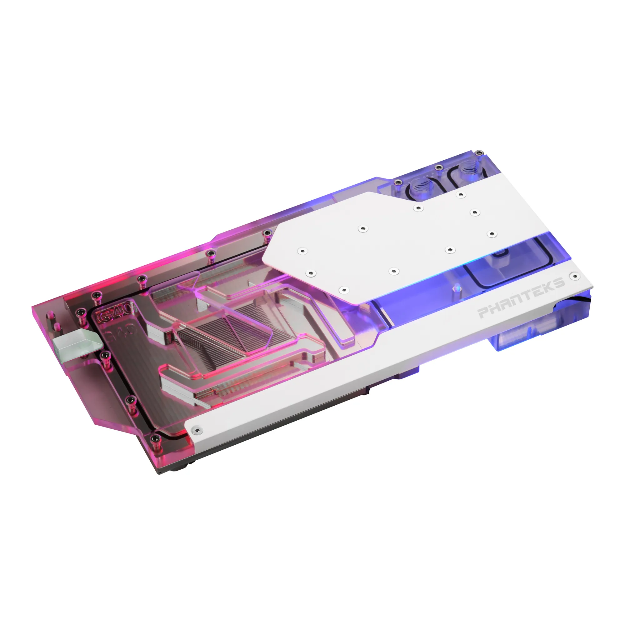 Phanteks RTX 4090/4080 GPU Full Water Block Asus, DRGB, Matte White