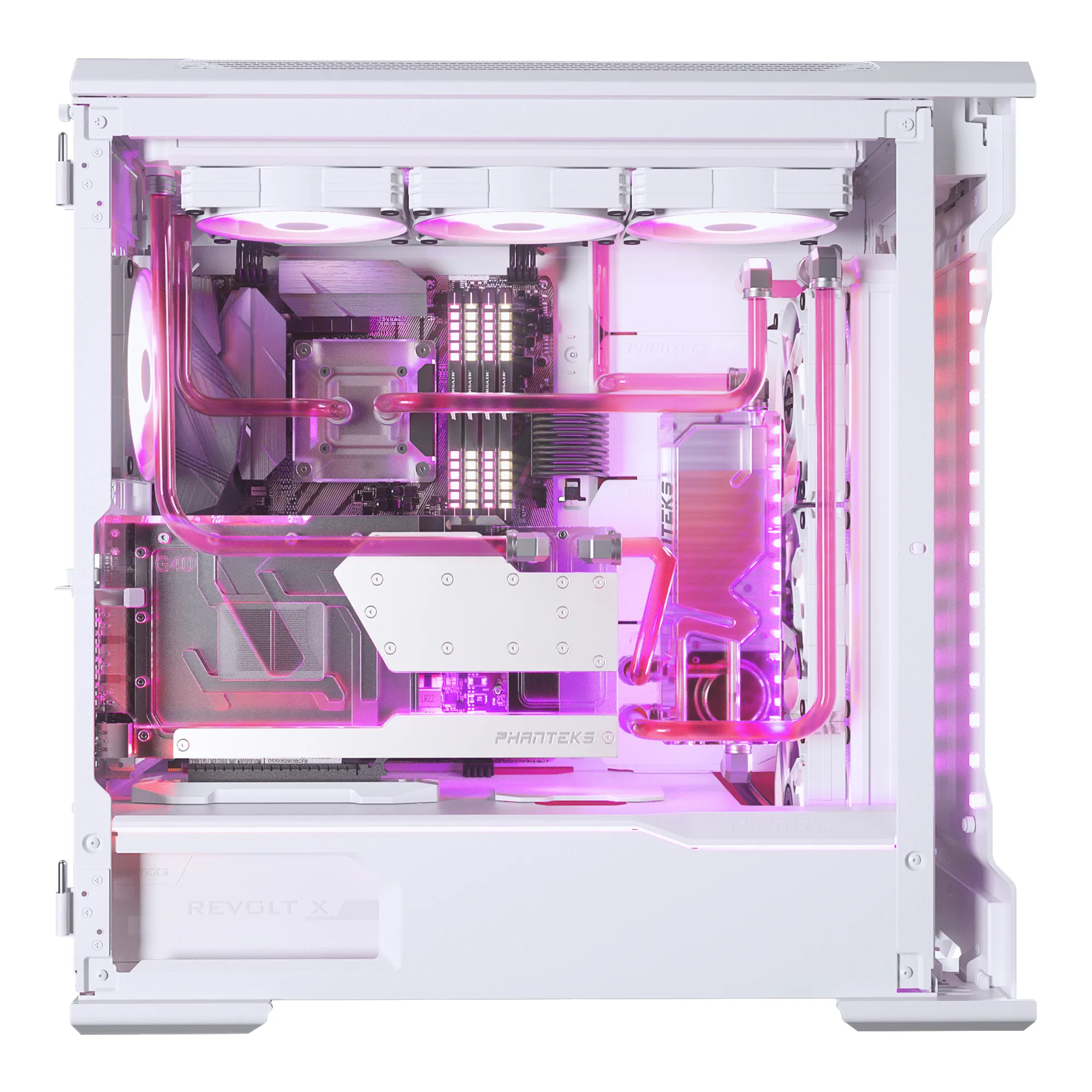Phanteks RTX 4090/4080 GPU Full Water Block Asus, DRGB, Matte White