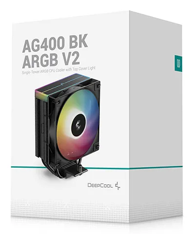 Deepcool AG400 BK ARGB V2 - CPU cooler, Black