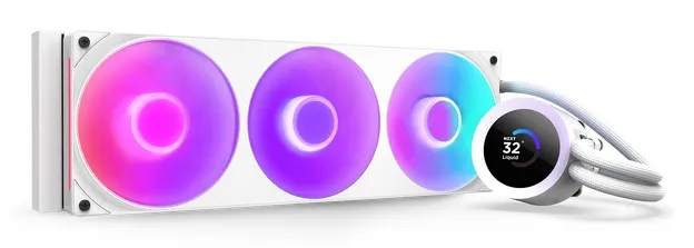 Kraken Plus 360 RGB - vätskekylare, Vit