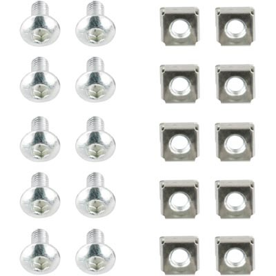 TOTEN M6 ruuvisarja, kuusikoloruuveja ja -muttereita 10-pakkaus