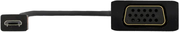 DELTACO Slimport - VGA-sovitin, USB Micro B ur - VGA na, musta