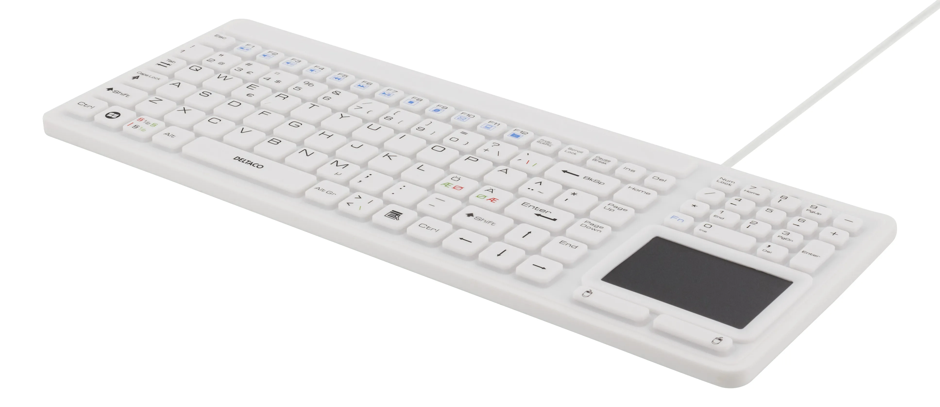 Deltaco TB-506 IP68 Silicone -näppäimistö, musta