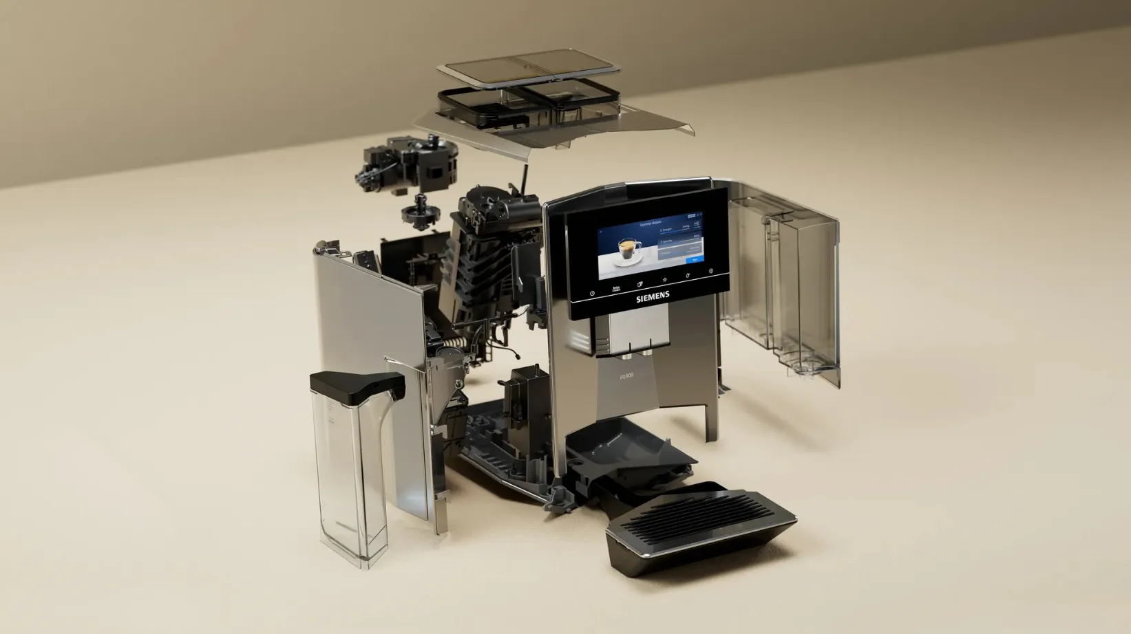 Siemens TQ907R05 EQ.900 - espresso machine, Black