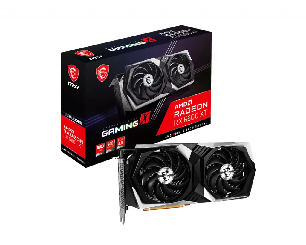MSI Radeon RX 6600 XT GAMING X 8GB OC Graphics Card
