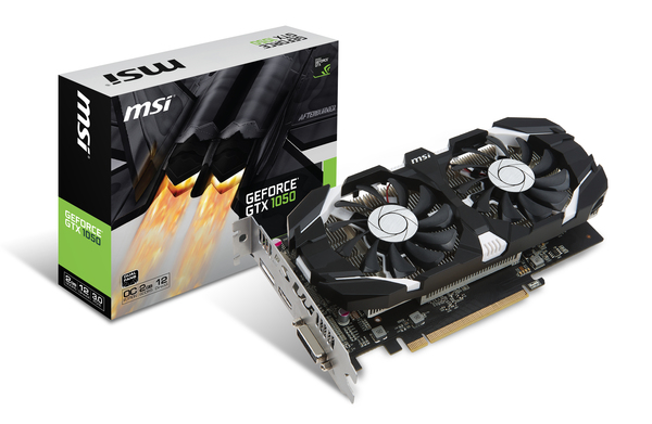 MSI GeForce GTX 1050 OC 2 Gt -n&auml;yt&ouml;nohjain