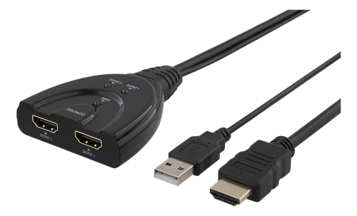 HDMI-jakaja, High Spee,1 yksik&ouml;st&auml; kahteen, 20m, 3D, HDCP, svart