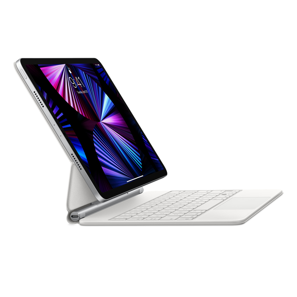 Apple Magic Keyboard, iPad Pro 11&quot; 2018/2020 -n&auml;pp&auml;imist&ouml; (US English), Valkoinen