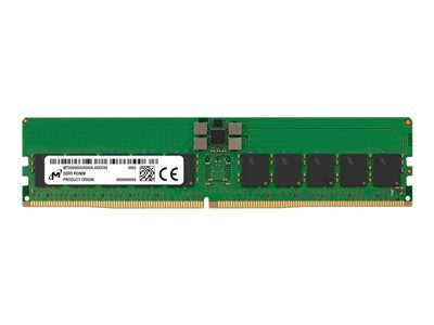 Crucial Registered ECC 32GB (1 x 32GB) DDR5 6400 MHz, CL52 Memory, Green
