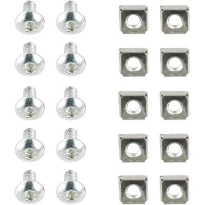 TOTEN M6 ruuvisarja, kuusikoloruuveja ja -muttereita 10-pakkaus