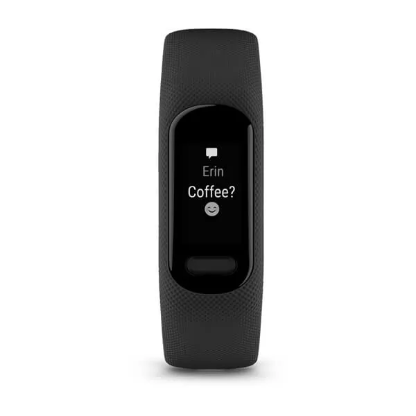 Garmin vivosmart 5 19.5mm OLED aktivitetsarmband, svart