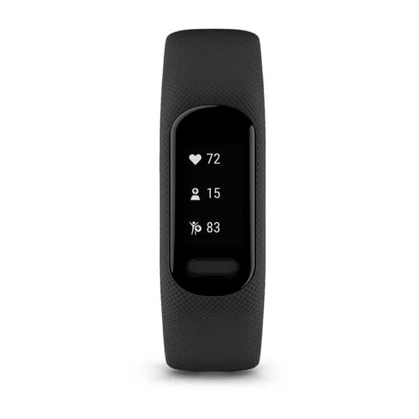 Garmin vivosmart 5 19.5mm OLED aktivitetsarmband, svart