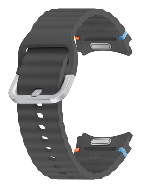 Samsung Galaxy Watch Sport Band Watch 4 / 5 / 6 / 7 -ranneke, tummanharmaa