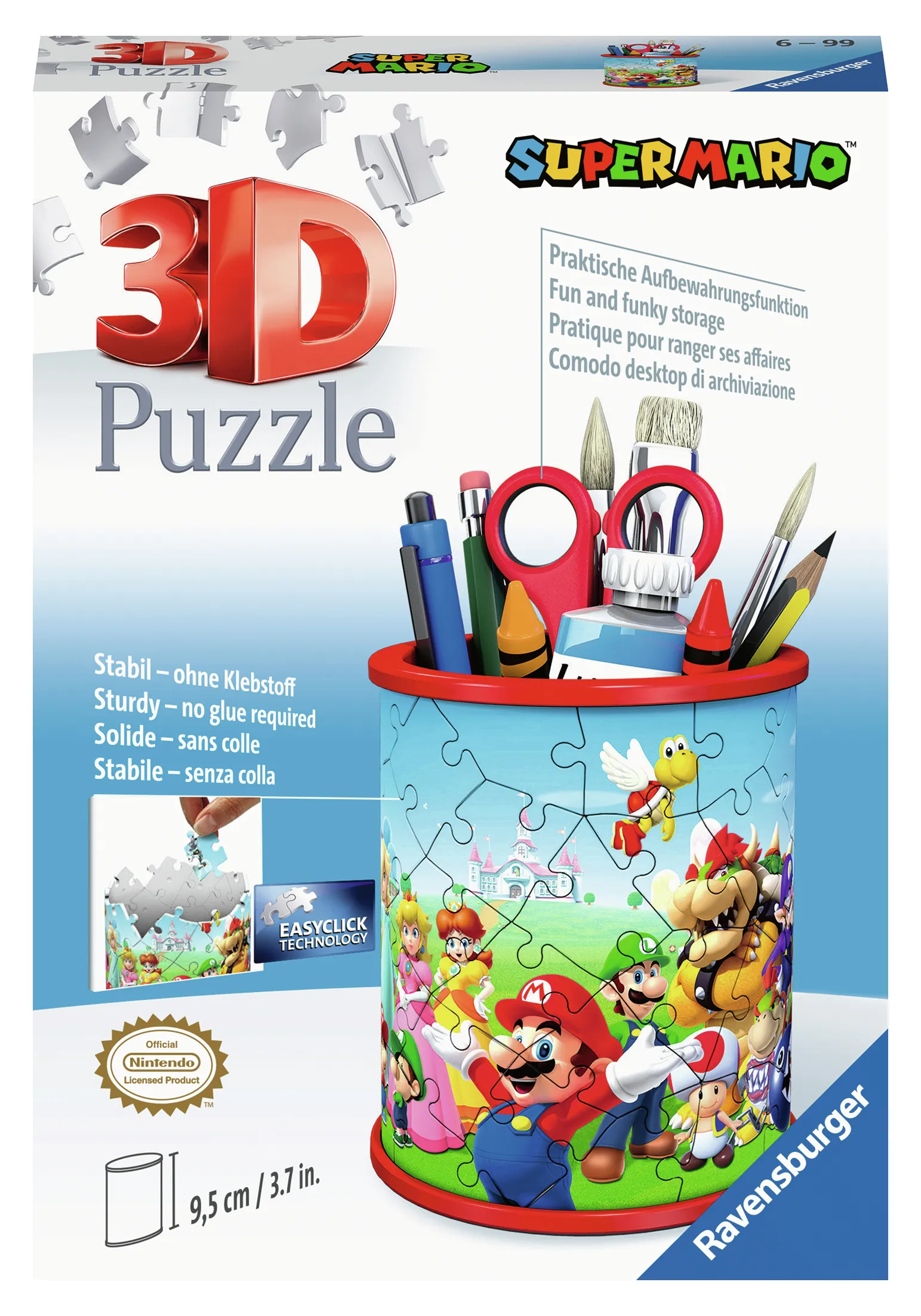 Ravensburger Super Mario - 3D puzzle, pencil holder, 54pcs.