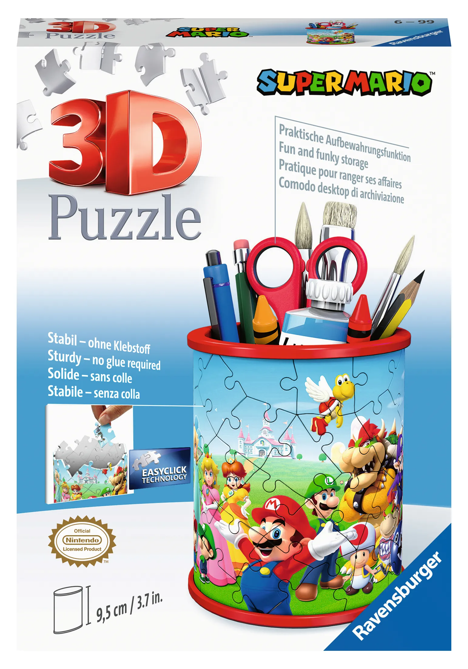 Ravensburger Super Mario - 3D puzzle, pencil holder, 54pcs.