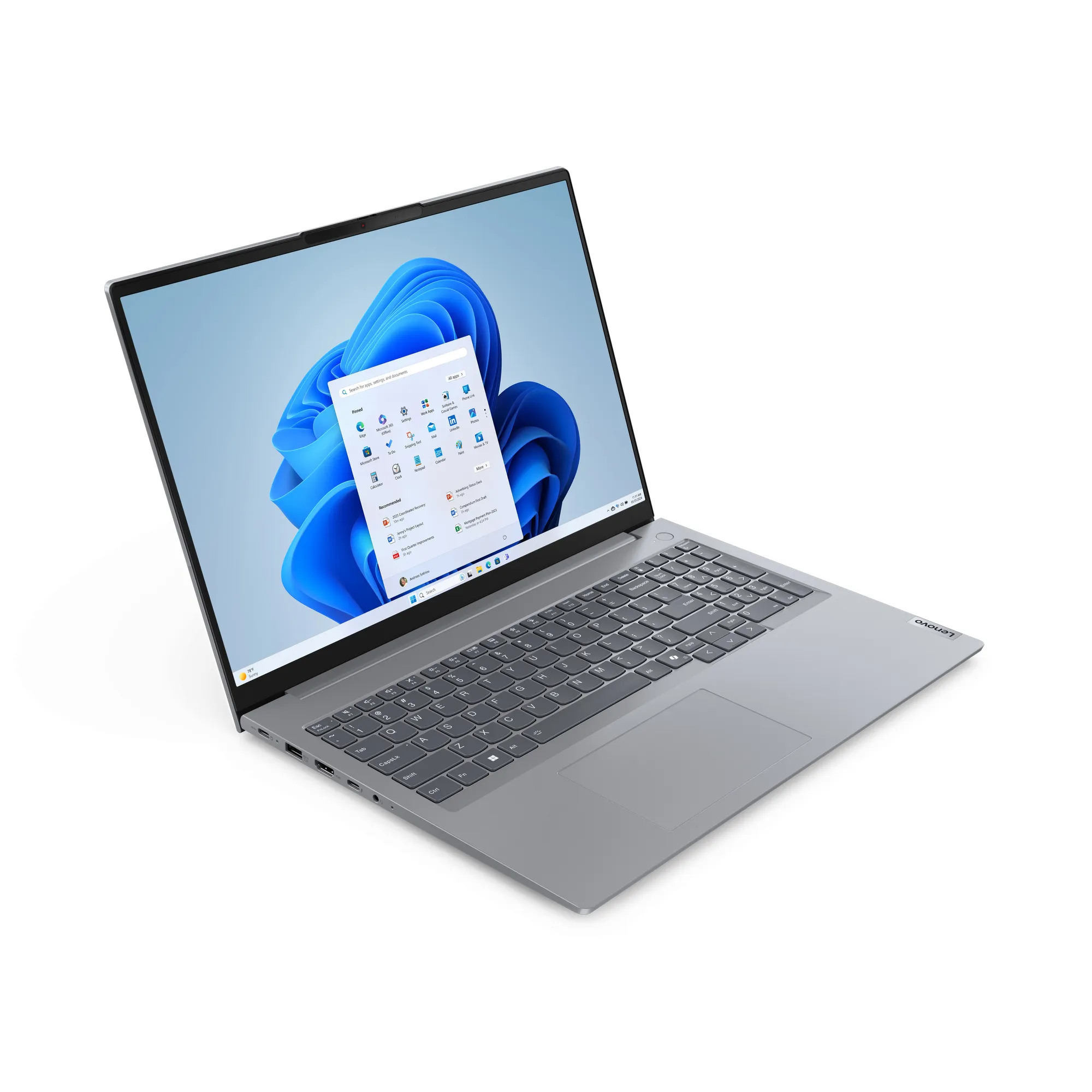Lenovo ThinkBook 16 G7 16&quot; Intel Ultra 7 155H, 16 Gt, 512 Gt, Win 11 Pro -kannettava, Arctic Grey