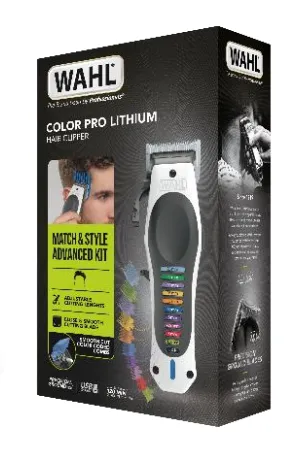 WAHL Color Pro 3028048 sladdl&ouml;s och laddningsbar h&aring;rtrimmer, svart och vit
