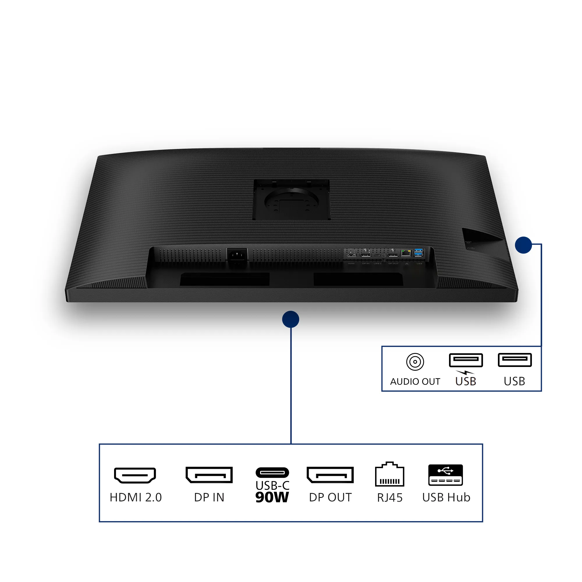 Philips 32B2U3601/00 31.5" QHD, IPS Monitor with USB-C hub, 100Hz