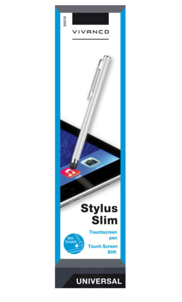 VIVANCO SLIM TOUCH SCREEN STYLUS PEN ALUMINIUM