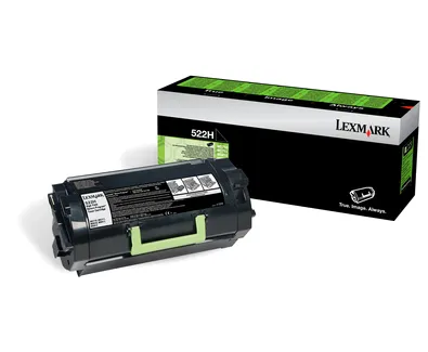 Lexmark 52D2H00 / 522H H&ouml;g kapacitet lasertoner, svart