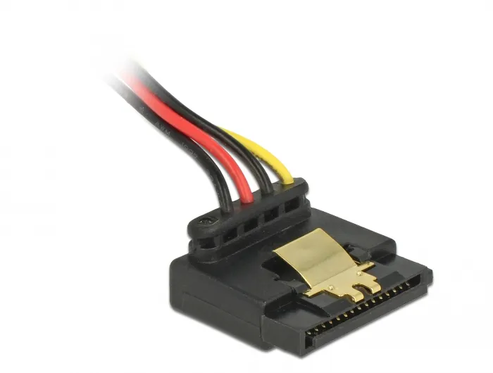 Cable SATA 15 pin power plug with latching function > 2 x SATA 15 pin