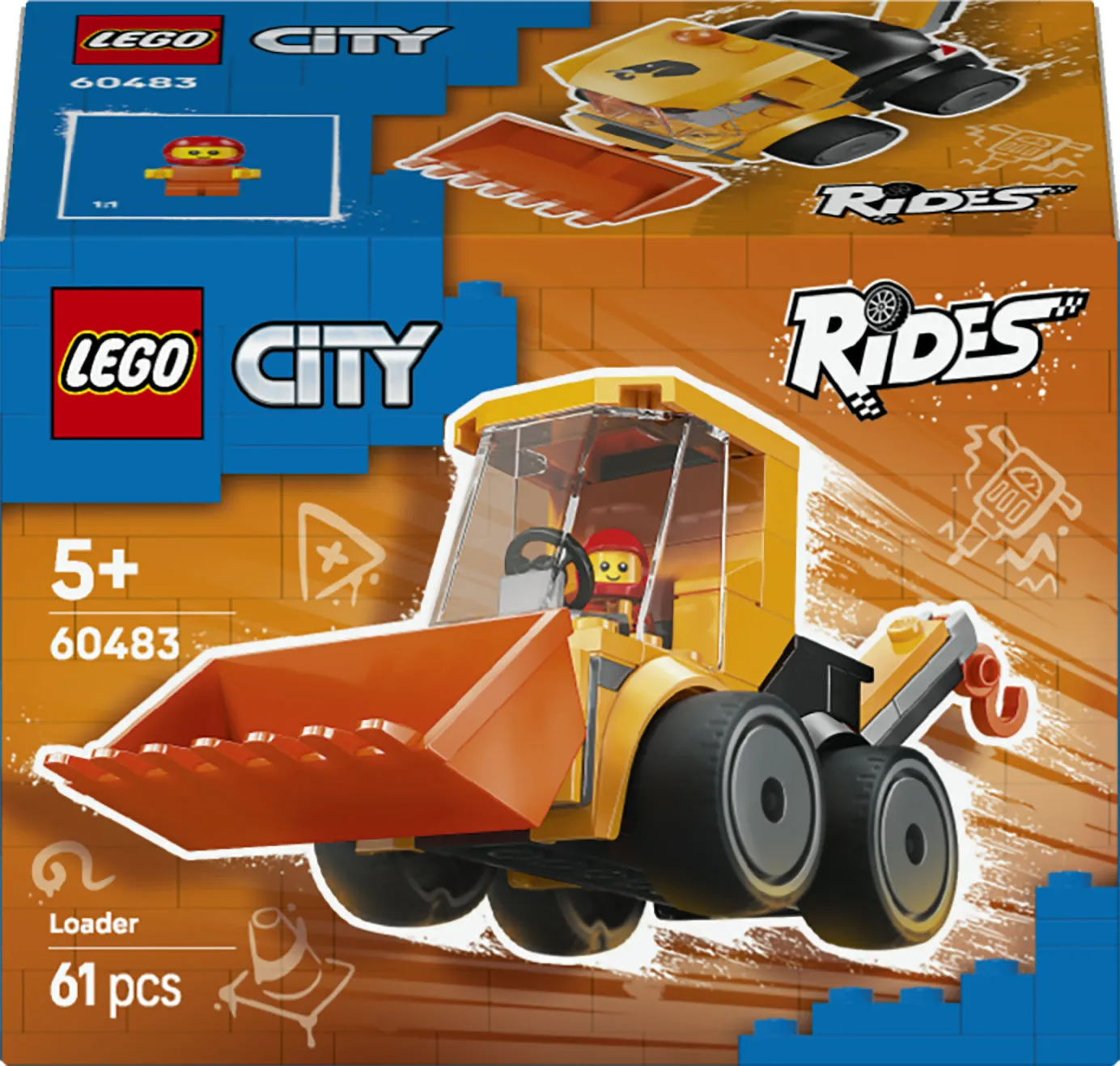 LEGO City Brick Rides Construction Loader 60483