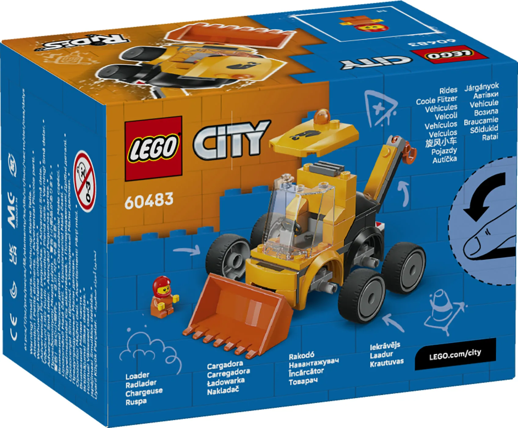 LEGO City Brick Rides Construction Loader 60483