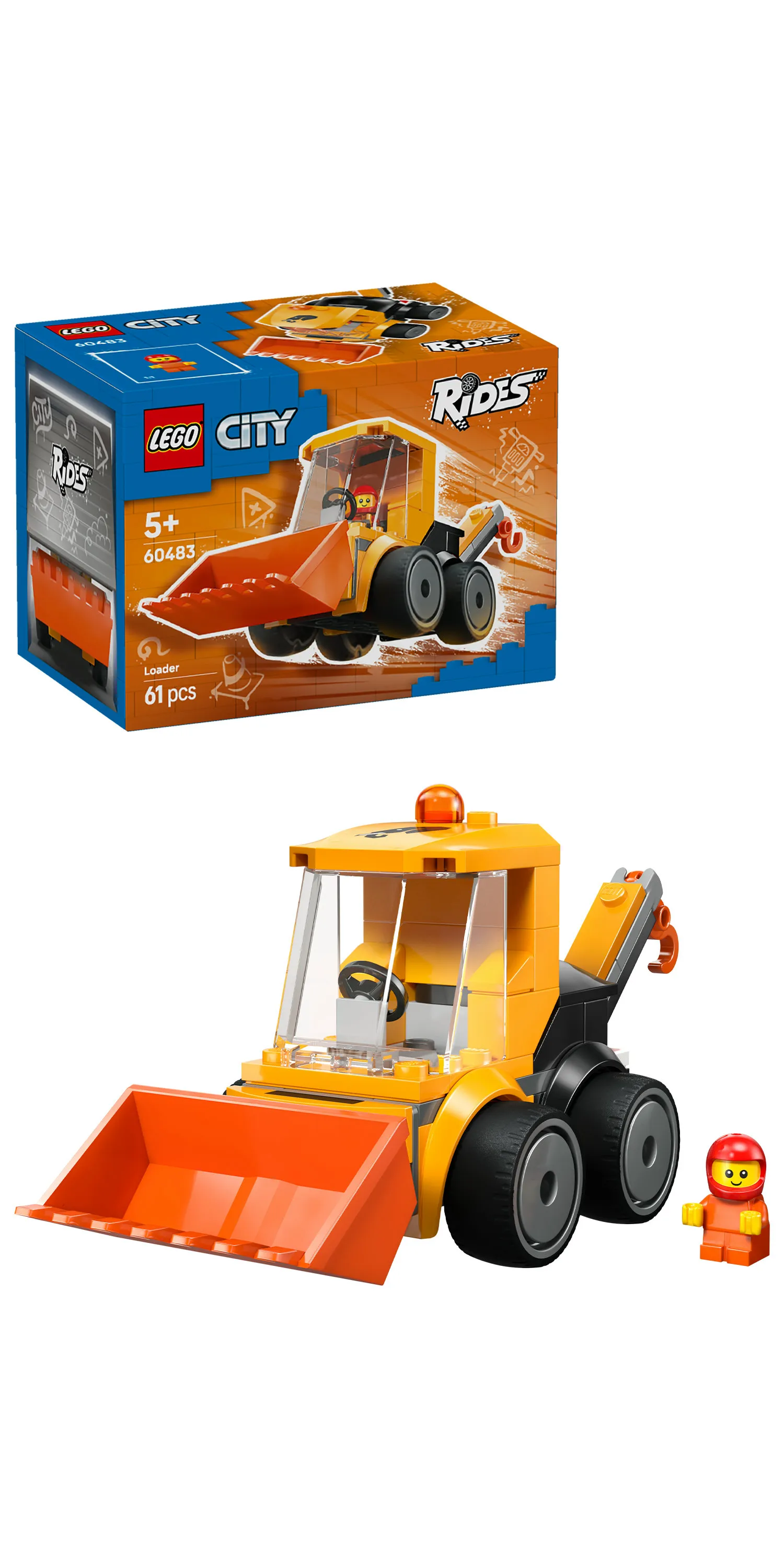 LEGO City Brick Rides Construction Loader 60483