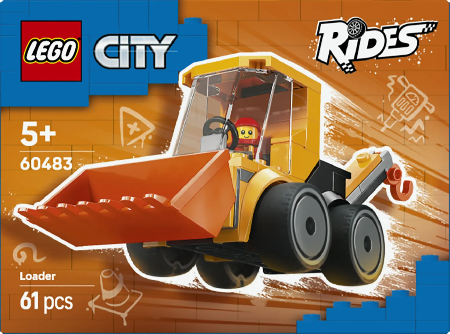 LEGO City Brick Rides Construction Loader 60483