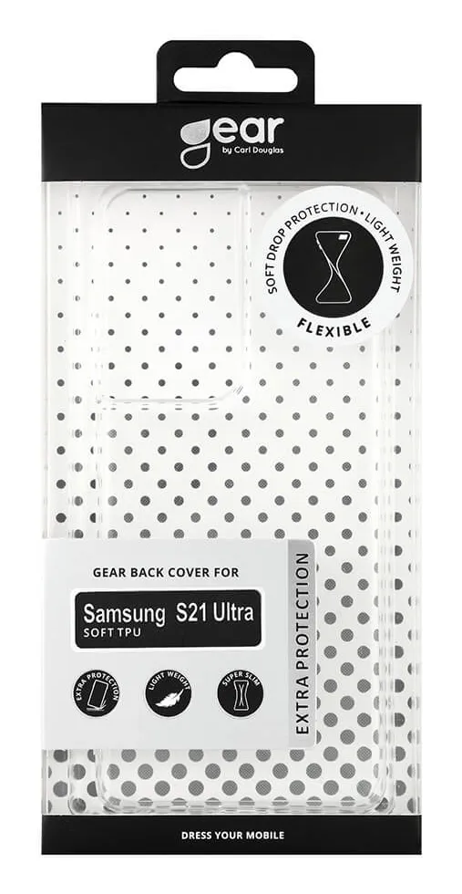 GEAR TPU, Galaxy S21 Ultra - fodral, Transparent