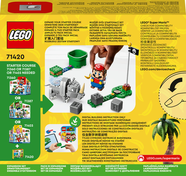 Lego  Super Mario Rambi-sarvikuonon laajennussarja 71420