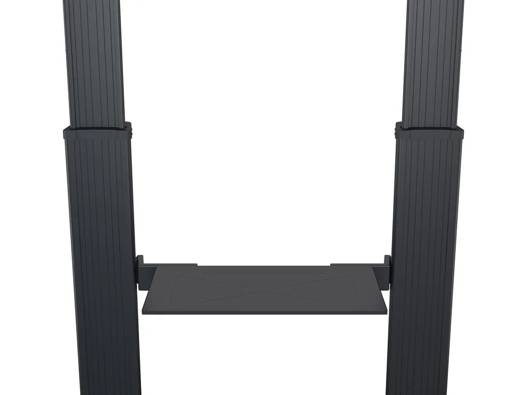 M Public Floorstand Shelf Dual Pillar