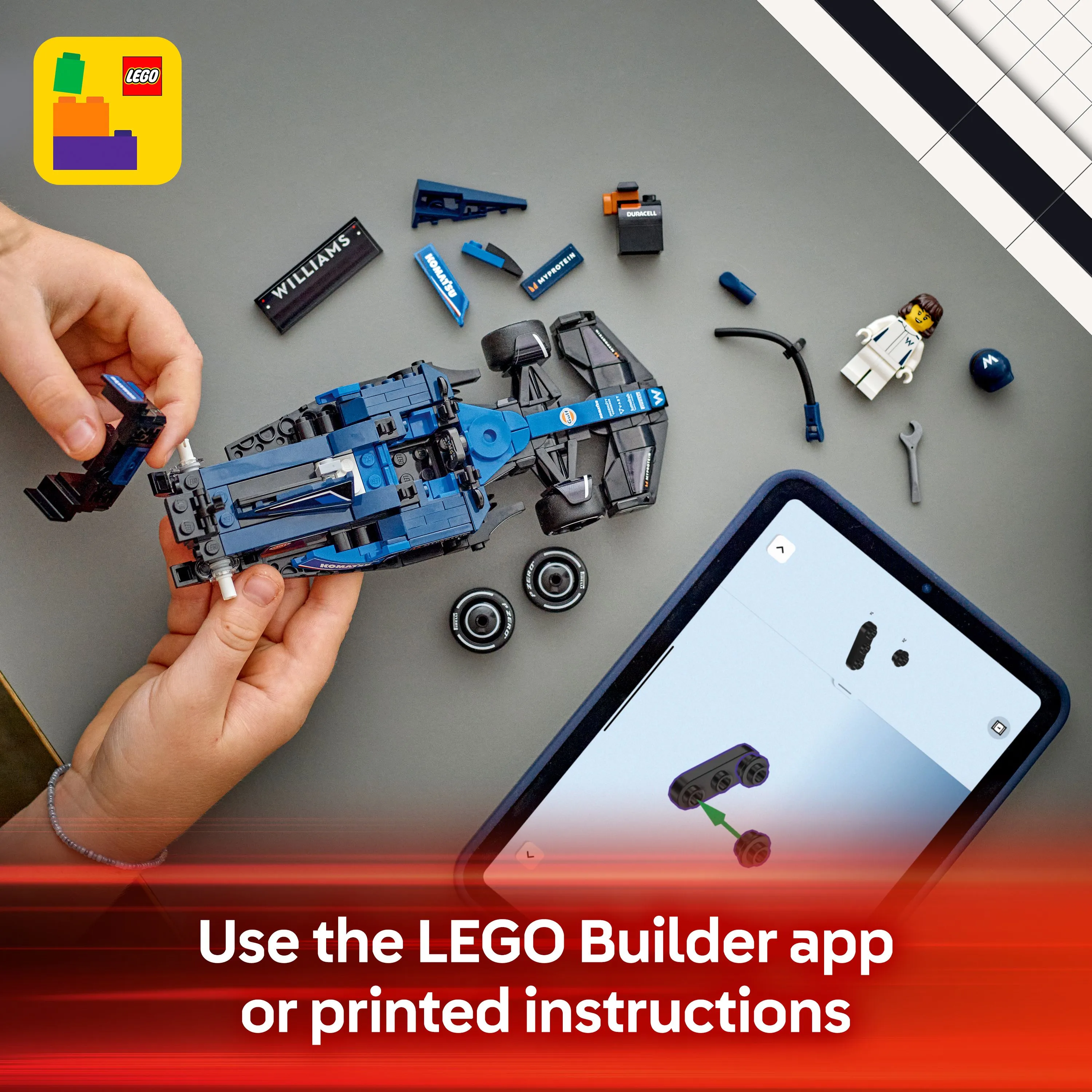 LEGO Speed Champions Williams Racing FW46 F1 kilpa-auto 77249