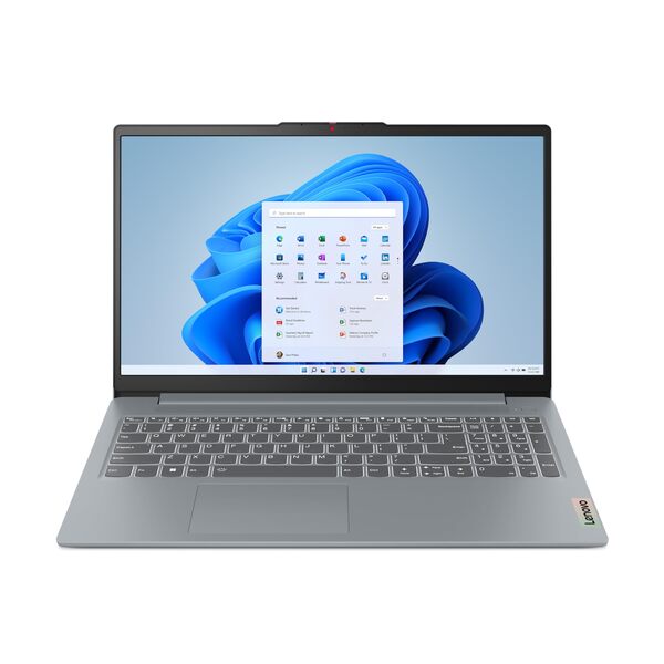 Lenovo IdeaPad Slim 3 15.6" Ryzen 3 7320U, 8 GB, 128 GB, Radeon 610M, Win 11 Home in S mode - b&auml;rbar dator, arktiskt gr&aring;
