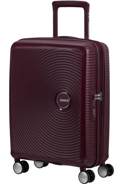 American Tourister Soundbox 55 cm Expandable Polypropylene Cabin Suitcase, Wild Cherry