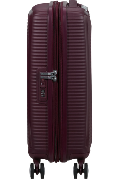 American Tourister Soundbox 55 cm Expandable Polypropylene Cabin Suitcase, Wild Cherry