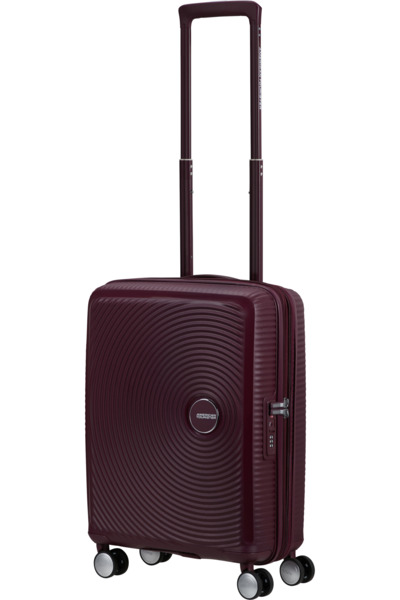 American Tourister Soundbox 55 cm Expandable Polypropylene Cabin Suitcase, Wild Cherry