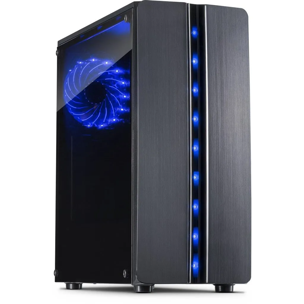 Inter-Tech 88881309 - Mini Tower case, window, Black