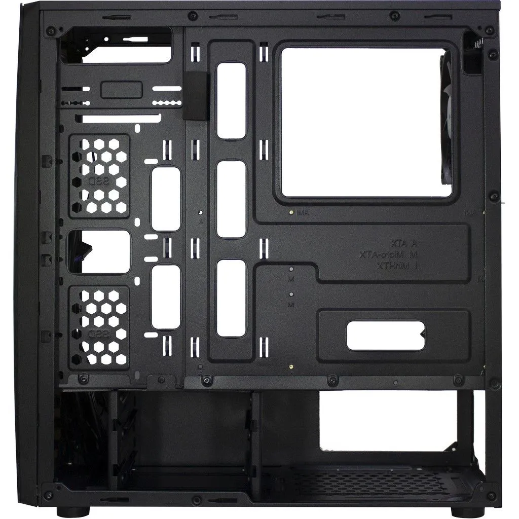Inter-Tech 88881309 - Mini Tower case, window, Black