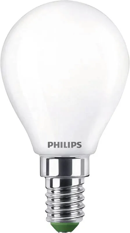 Philips LED UltraEfficient P45 filament-kronljuslampa E14 2,3W (40W) 485lm 2700K Matt Dimbar