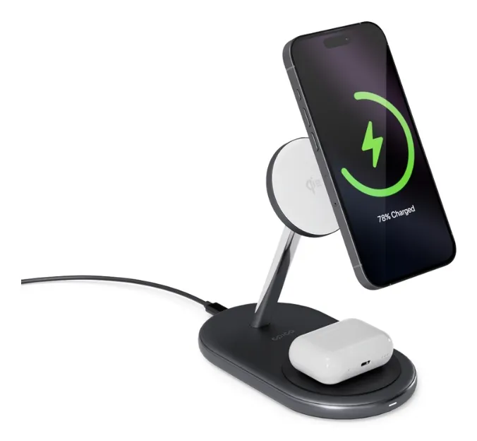 Epico UltraBase EX40 Qi2 2in1 Mag+ Wireless Charging Stand - black