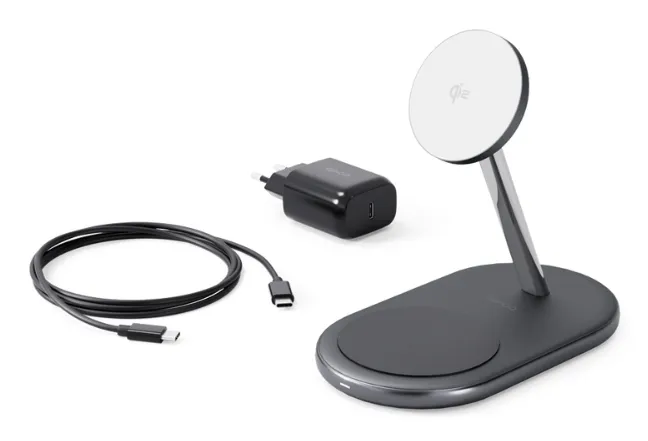 Epico UltraBase EX40 Qi2 2in1 Mag+ Wireless Charging Stand - black