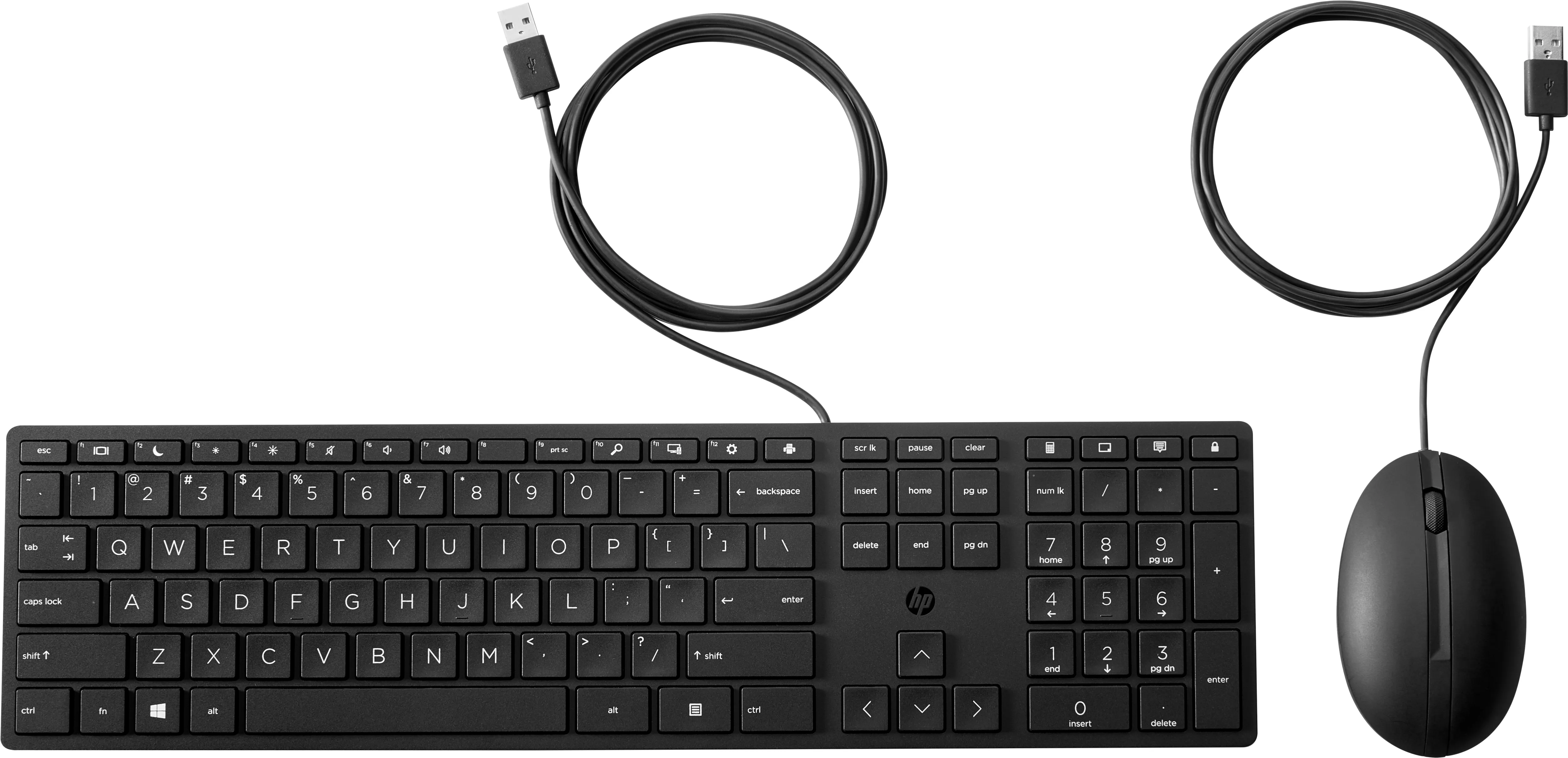HP 320MK combo - keyboard and mouse, black