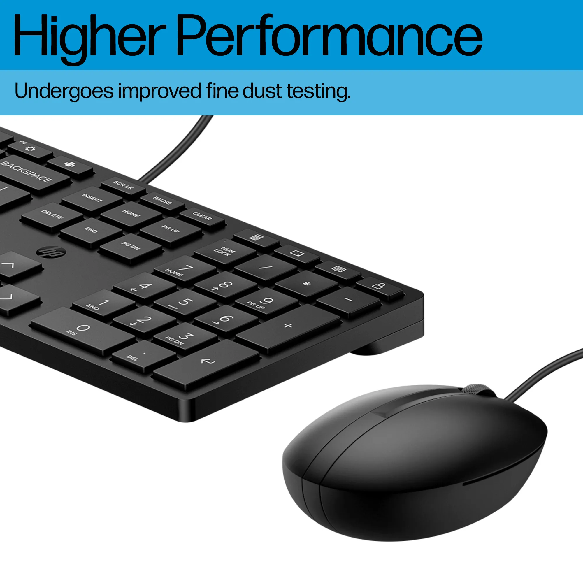HP 320MK combo - keyboard and mouse, black