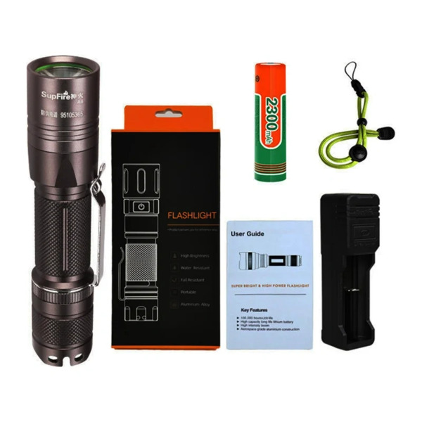 SUPERFIRE A6, 1100 lm, Flashlight