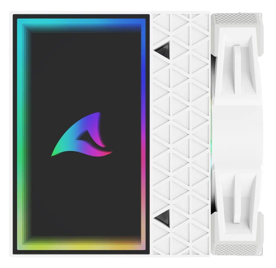 Sharkoon A60, 2x120 mm ARGB -prosessorij&auml;&auml;hdytin, valkoinen